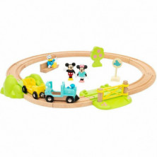 Imagen set ferroviario de mickey mouse brio