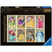 Imagen puzzle ravensburger princesas art nouveau 1000 pie