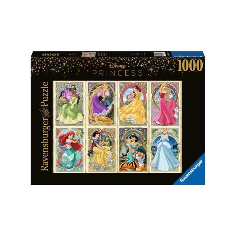 Imagen puzzle ravensburger princesas art nouveau 1000 pie