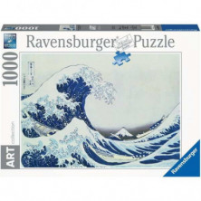 Imagen puzzle ravensburger great wave off kanagawa 1000 p