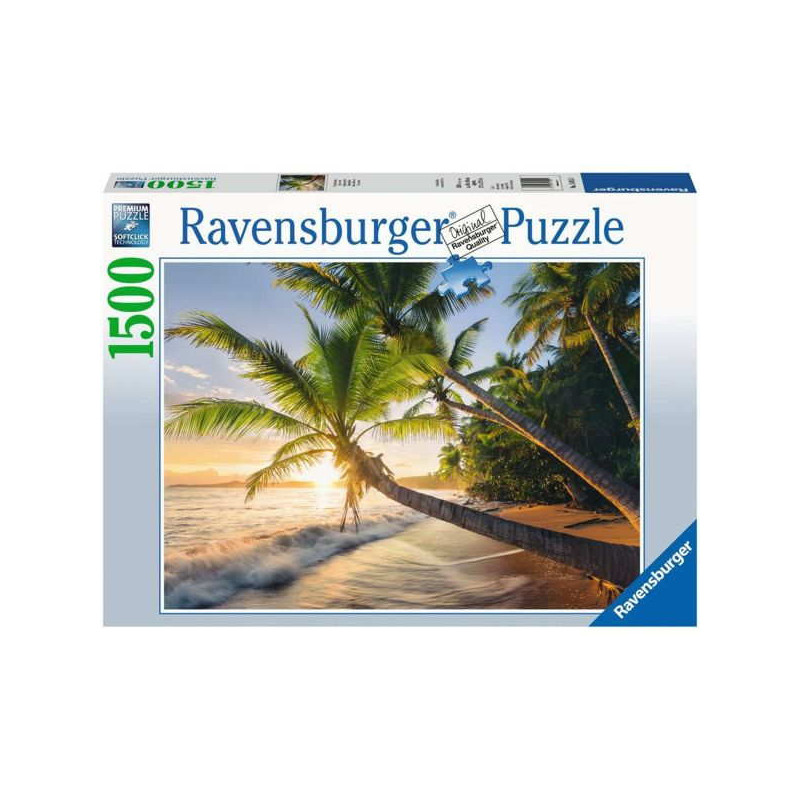 Imagen puzzle ravensburger playa secreta 1500 piezas