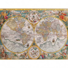 imagen 1 de puzzle ravensburger mapa del mundo 1594 1500 pieza