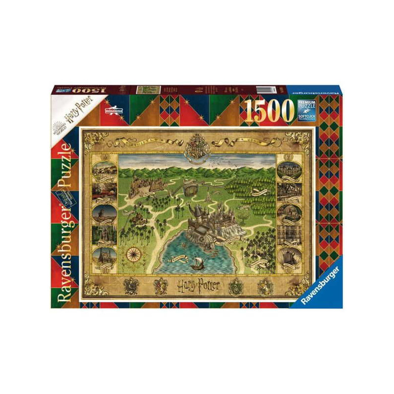 Imagen puzzle ravensburger mapa de hogwarts 1500 piezas