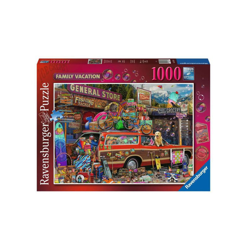 Imagen puzzle ravensburger vacaciones familiares 1000 pie