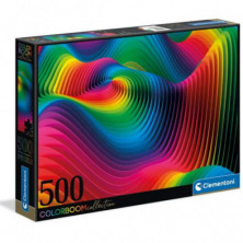 Imagen puzzle clementoni olas colorboom 500 piezas
