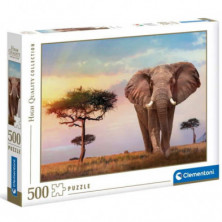 Imagen puzzle clementoni hqc african sunset 500 piezas