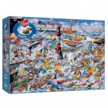 Imagen puzle i love barcos 1000 piezas