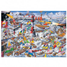 imagen 1 de puzle i love barcos 1000 piezas