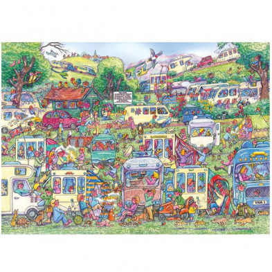 imagen 1 de puzle caos de caravanas 1000 piezas