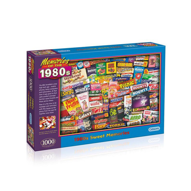 Imagen puzle dulces memorias de los años 80 1000 piezas