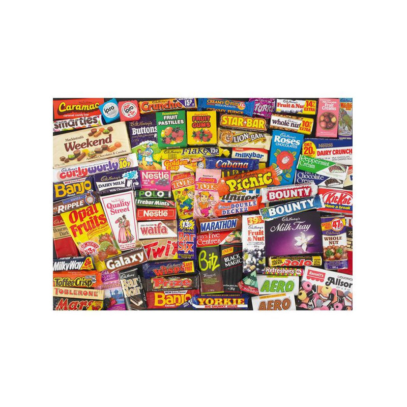 Puzzle Dulces Memorias de los Años 80 1000 Piezas - Viaje Nostálgico a ...