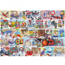 imagen 1 de puzle scooters y juguetes clásicos 1000 piezas