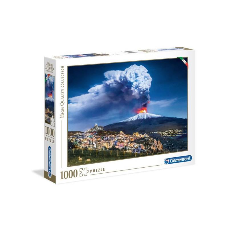 Imagen puzle clementoni etna en erupción 1000 piezas