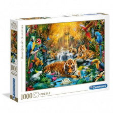 Imagen puzle clementoni tigres místicos 1000 piezas