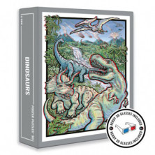 Imagen puzle dinosaurs 3d 500 piezas