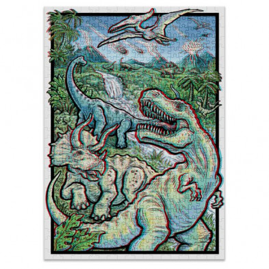 imagen 1 de puzle dinosaurs 3d 500 piezas