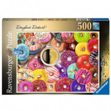 Imagen puzle donas de colores 500 piezas