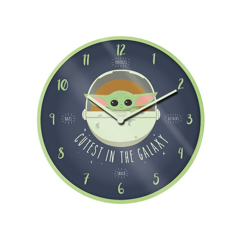 Imagen reloj de pared mandalorian cutest in the galaxy