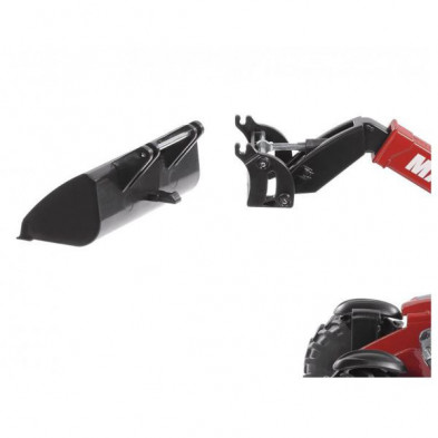 Carretilla Manitou SIKU 3067 en su caja original de la línea Farmer, con brazo extensible visible y presentación premium.