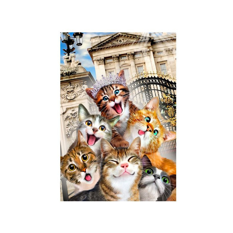Imagen puzzle de madera kittens in london  -s-