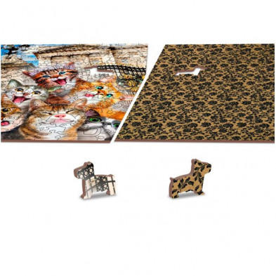 imagen 4 de puzzle de madera kittens in london  -s-