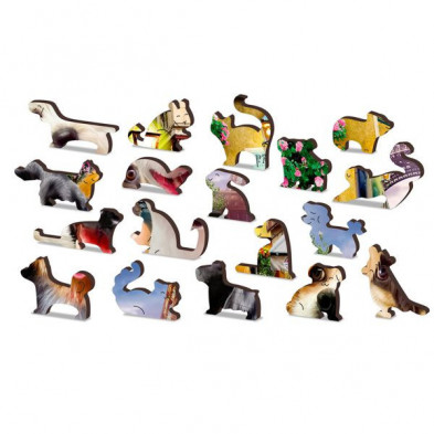 imagen 5 de puzzle de madera puppies in paris -s-