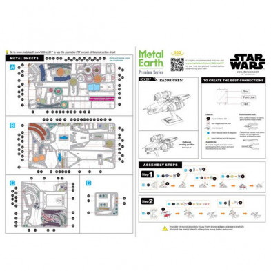 imagen 5 de razor crest the mandalorian star wars metalearth