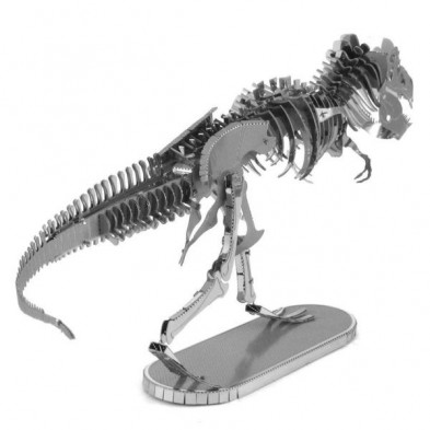 imagen 2 de maqueta dinosaurio t rex esqueleto metalearth