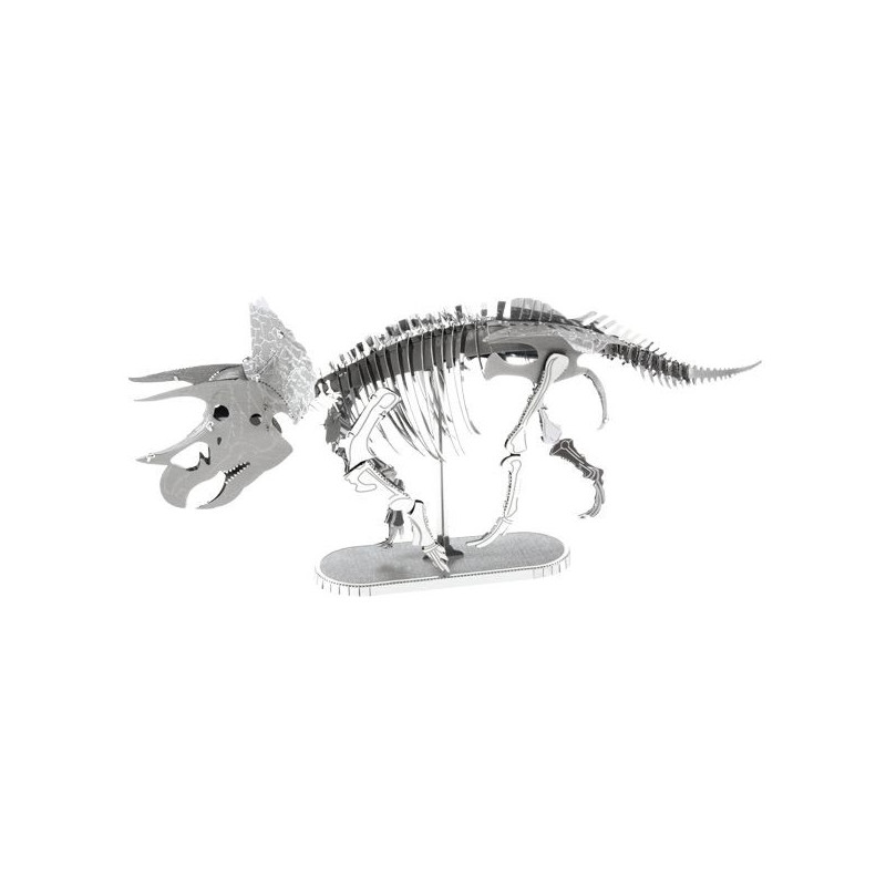 Maqueta dinosaurio triceratops esqueleto metalearth 