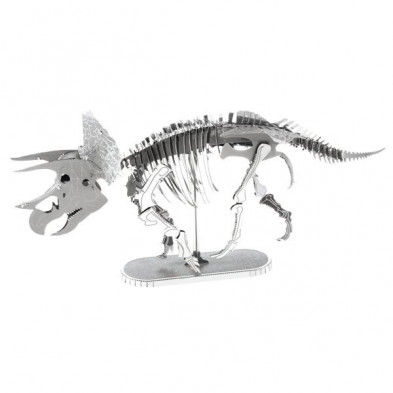 Imagen maqueta dinosaurio triceratops esqueleto metaleart