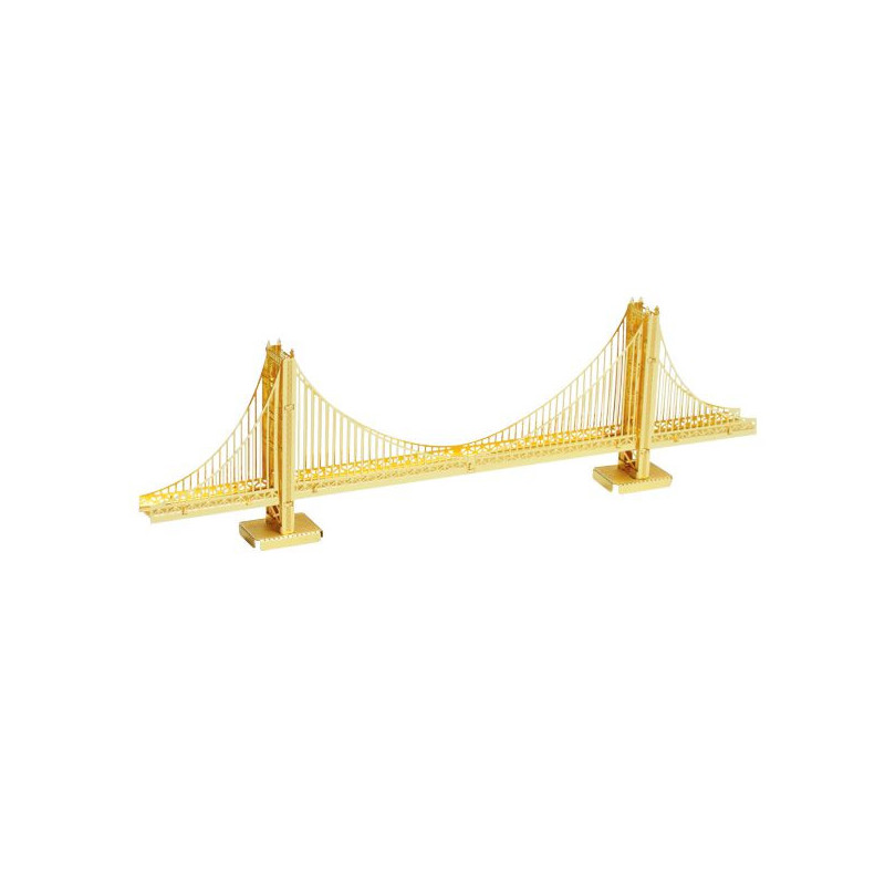 Imagen maqueta puente golden gate metaleart versión oro