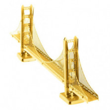imagen 1 de maqueta puente golden gate metaleart versión oro