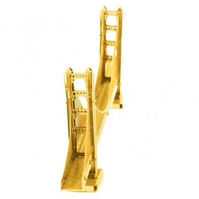 imagen 2 de maqueta puente golden gate metaleart versión oro