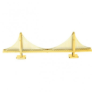 imagen 3 de maqueta puente golden gate metaleart versión oro