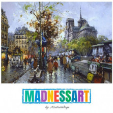 PINTURA POR NÚMEROS LOS BUQUINISTAS- NOTRE DAME DAME PARÍS