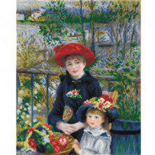 CUADRO TWO SISTER ON THE TERRACE (RENOIR) - PINTURA CON DIAMANTES