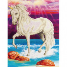 Imagen cuadro magical unicorn - pintura con diamantes
