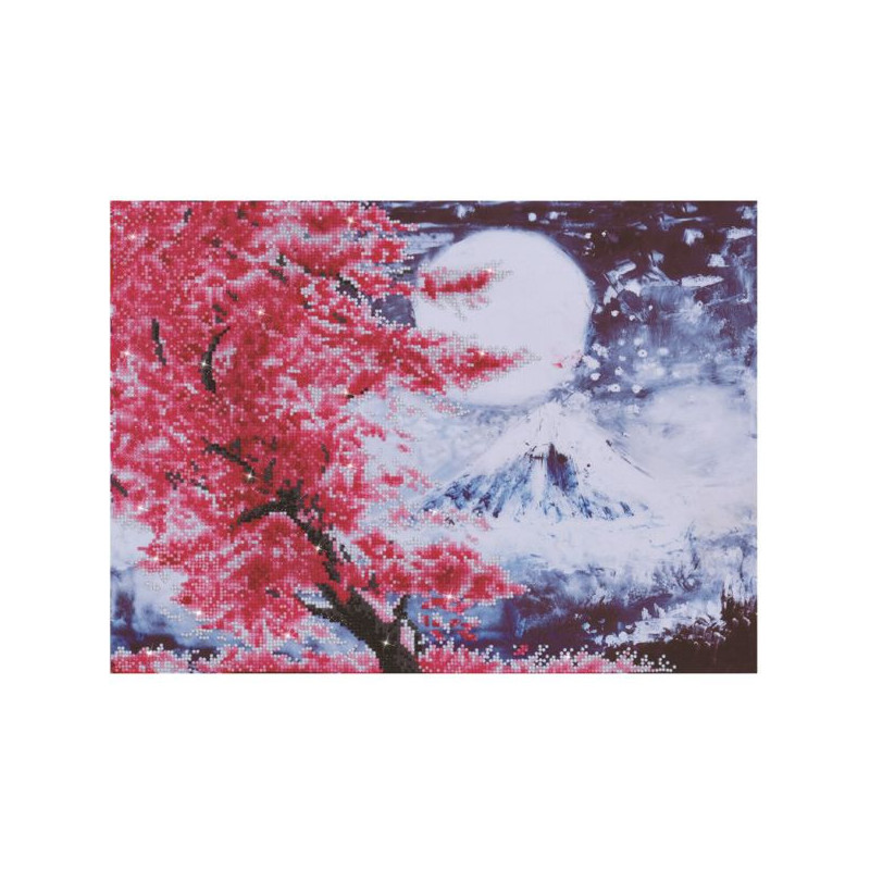 Imagen cuadro cherry blossom mountain - pintura con diam