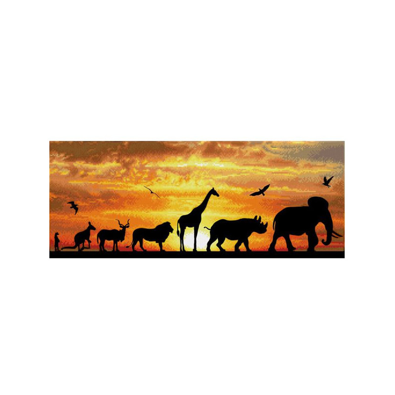 Imagen cuadro african sky - pintura con dia