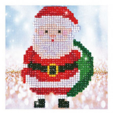 Imagen cuadro santa claus sack - pintura con diamantes