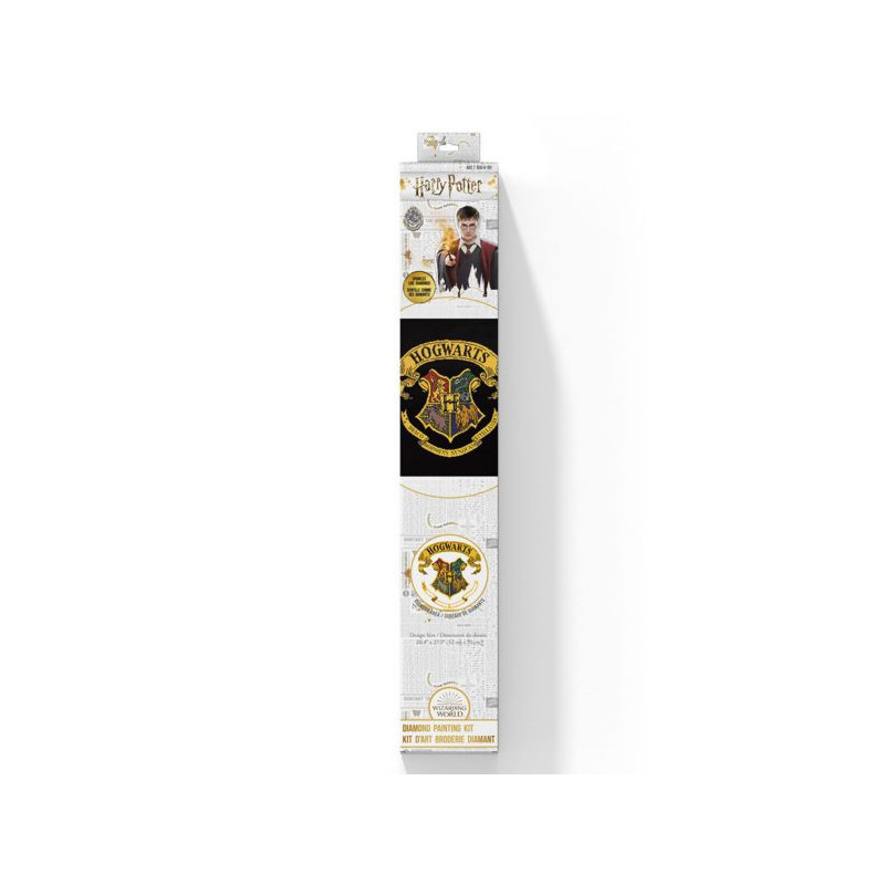DIAMOND ART CLUB Hogwarts Crest - Kit De Pintura De Diamantes Fine Oddities, Divertidas Manualidades Para Adultos, Lienzo Cuadrado De Diamante, 17 X 24 Pulgadas