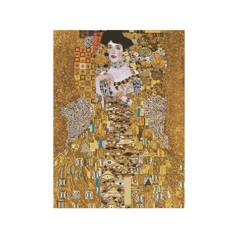 Imagen cuadro woman in gold  pintura con diamantes