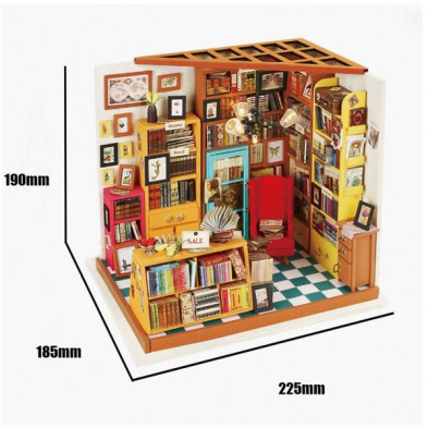 imagen 2 de casa en miniatura sam s study room escala 1:24