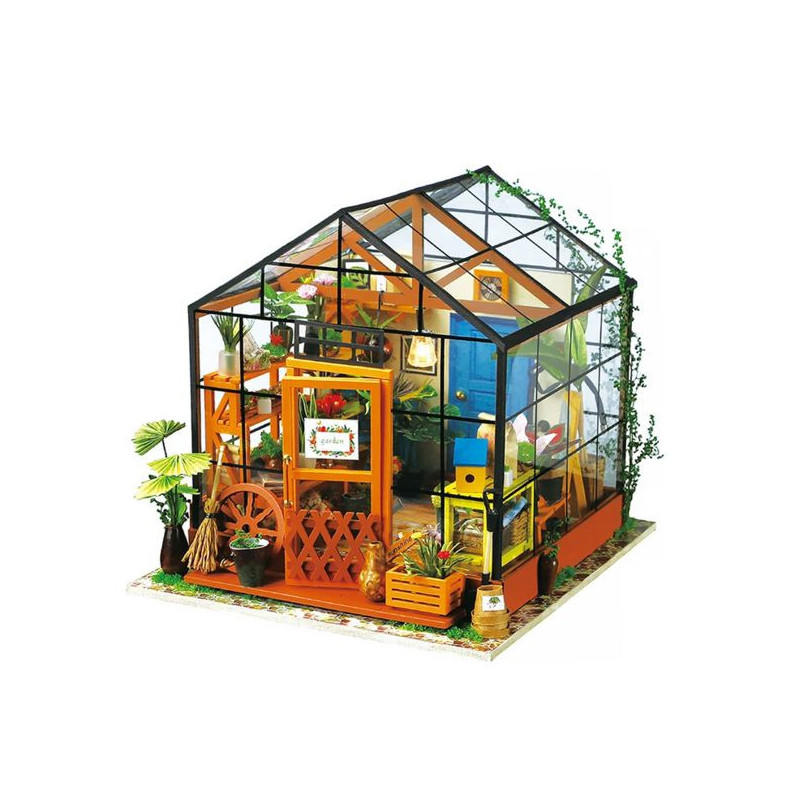 Imagen casa en miniatura kathy s green house escala 1:24