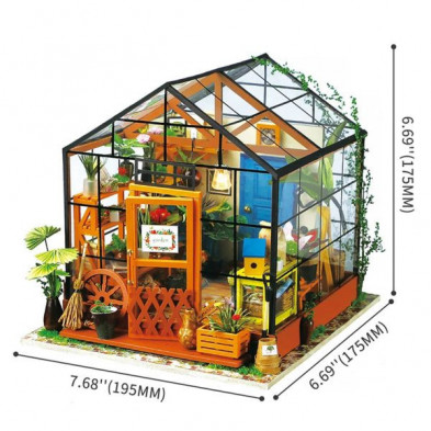 imagen 4 de casa en miniatura kathy s green house escala 1:24