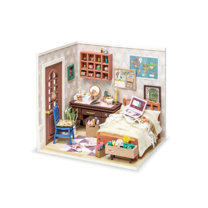 Imagen casa en miniatura anne s bedroom escala 1:24