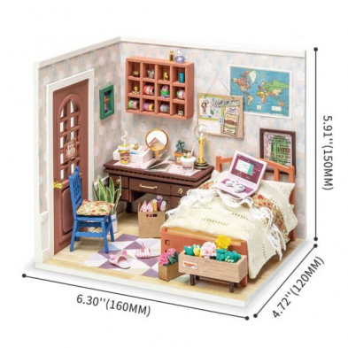 imagen 3 de casa en miniatura anne s bedroom escala 1:24