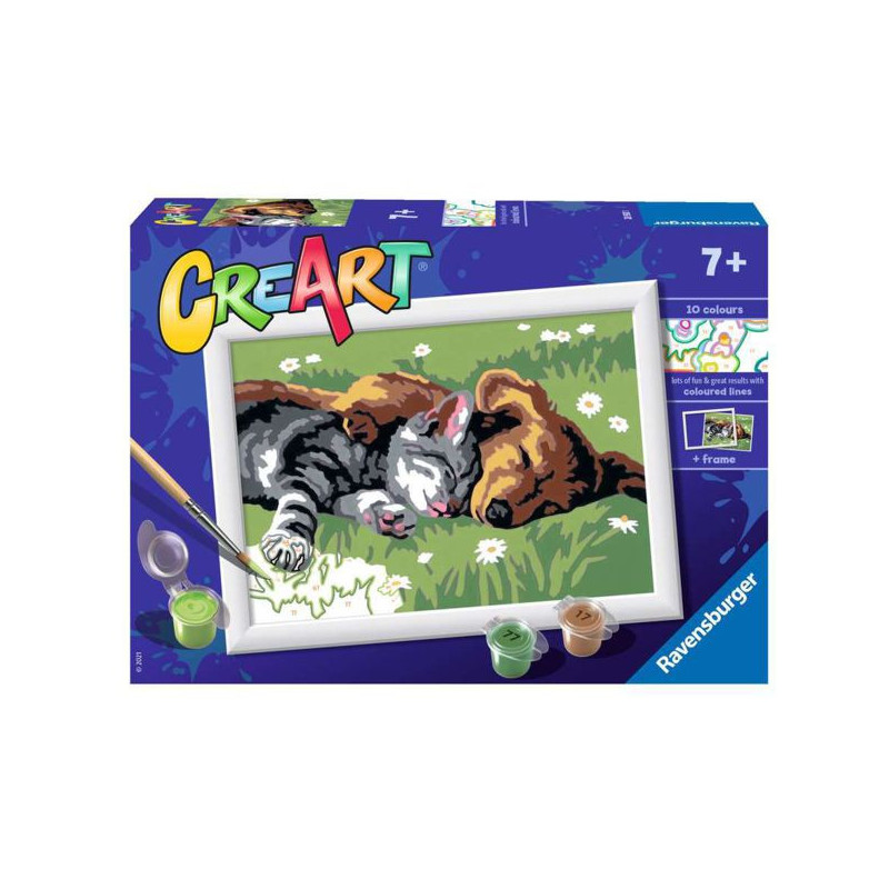 Imagen creart gato y perro serie e ravensburger