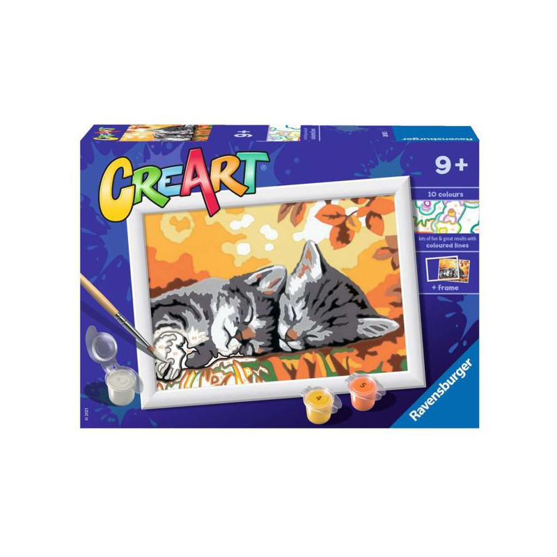Imagen creart gatitos en otoño serie e ravensburger