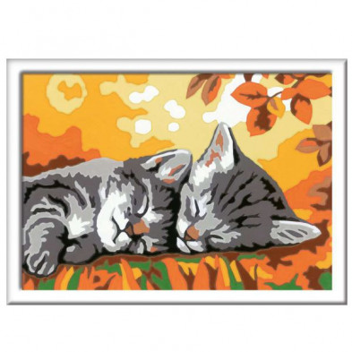 imagen 1 de creart gatitos en otoño serie e ravensburger
